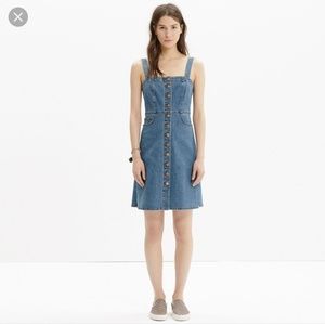 Madewell Denim Overall Dress in True Indigo